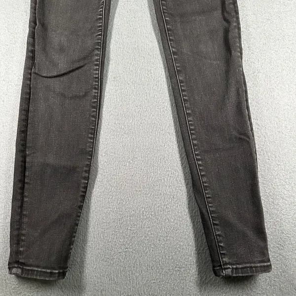 American Eagle Hi-Rise Jeggings Size 00 Regular‎ Black Wash Denim Skinny Jeans - Image 2