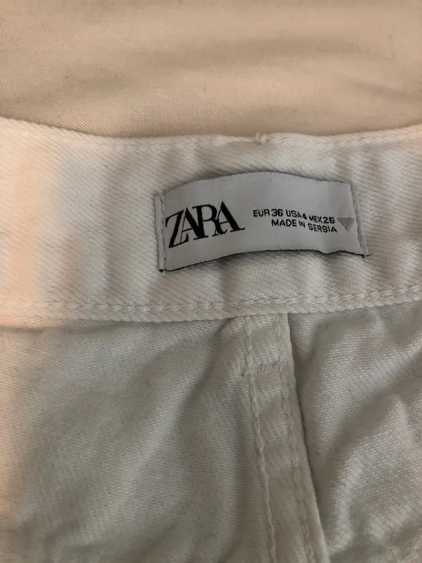 Zara White Denim Jeans - Image 3