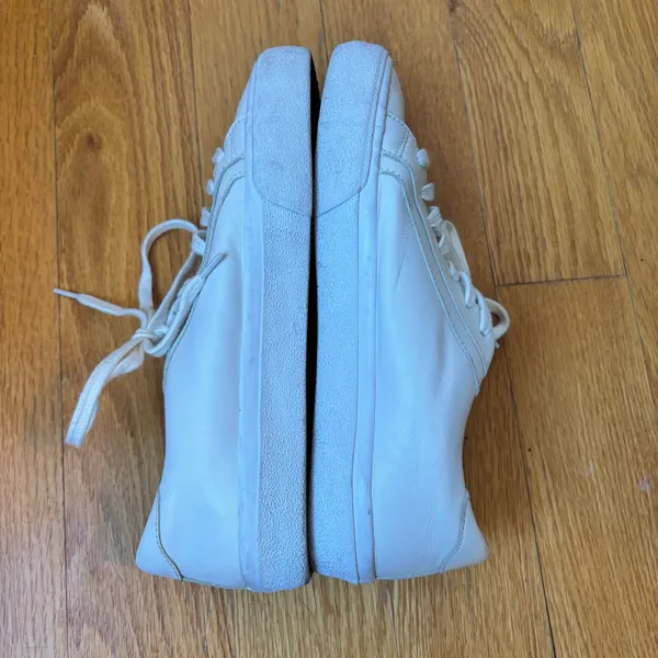 Madewell Leather Sidewalk Low Top Sneakers Summer Off White Women's Size 7.5 - Image 6