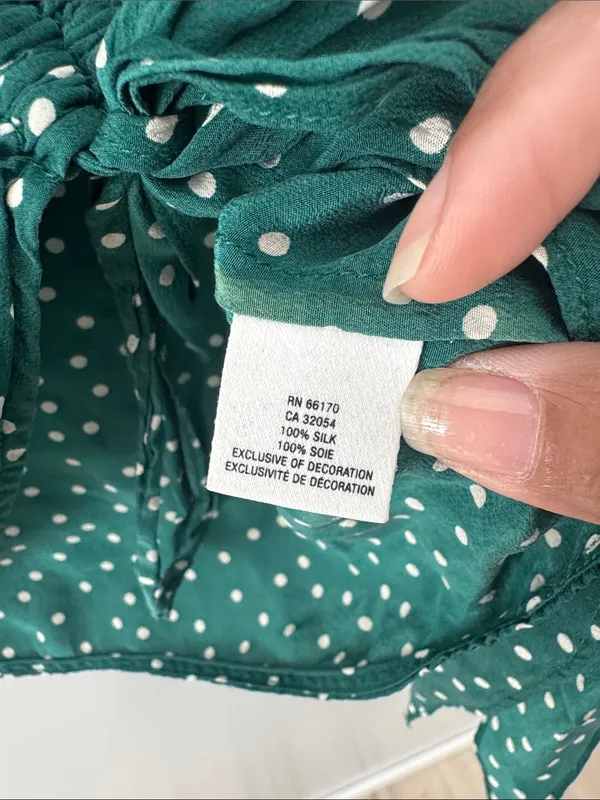 Maeve Anthropologie Polka Dot Top Size 2 Office Business Casual - Image 4