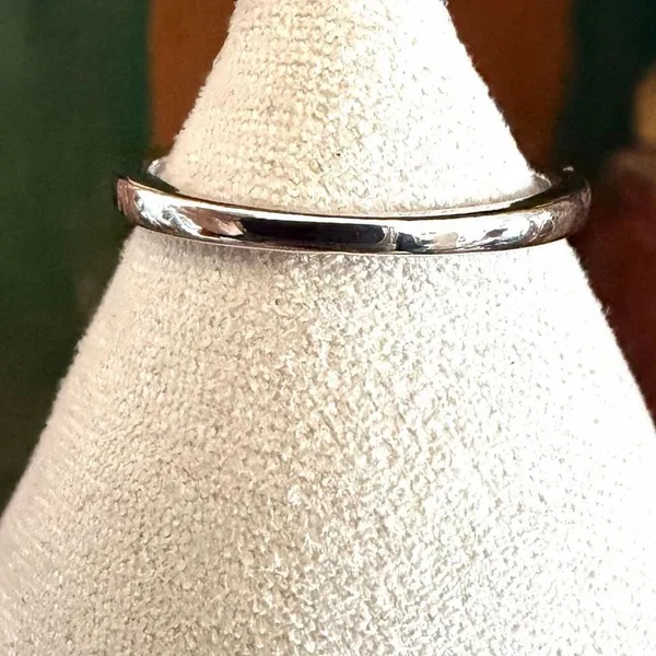 Silver Tone Halo CZ Engagement Style Ring Silver - Image 5