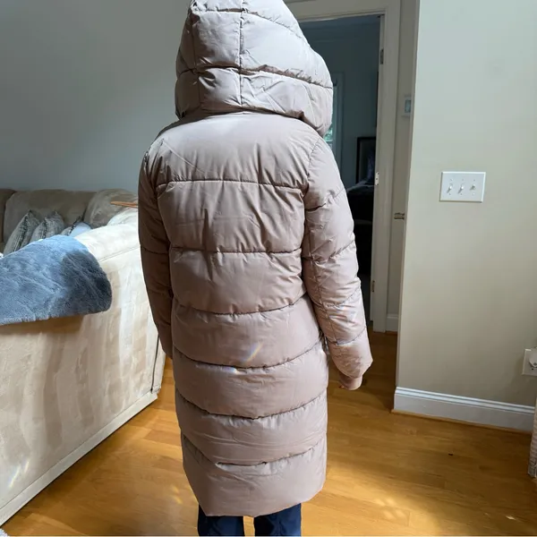 Michael Kors Hooded Long Women's Puffer Coat Size Small - Image 3