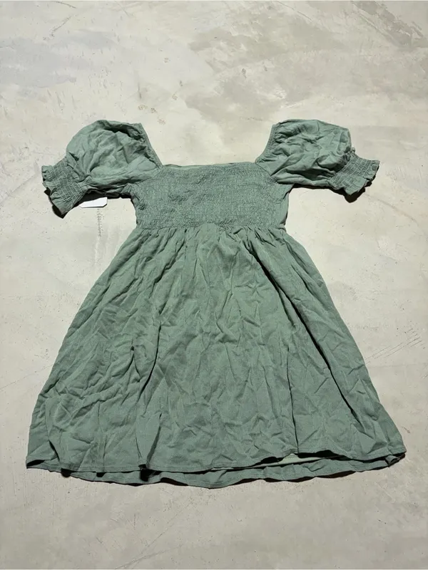 Altar’d state Puff-Sleeve Dress in Sage Green NWT MSRP$72 small - Image 6