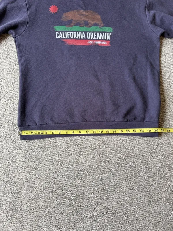 Jack's Surfboard California Dreaming Crewneck‎ Sweatshirt Navy Size Large - Image 9