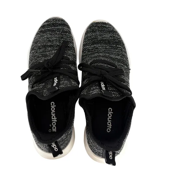 Adidas Cloudfoam‎ Pure Running Shoes Womens 7.5 Black White DB0694 Sneakers - Image 5