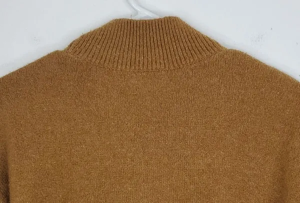 Cropped Sweater Long Sleeve Mock Neck Wool Blend WOmens XS - Image 7