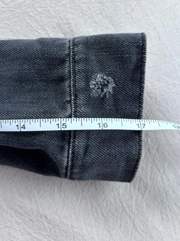 Old Navy Faded Black Denim Jacket - Image 8