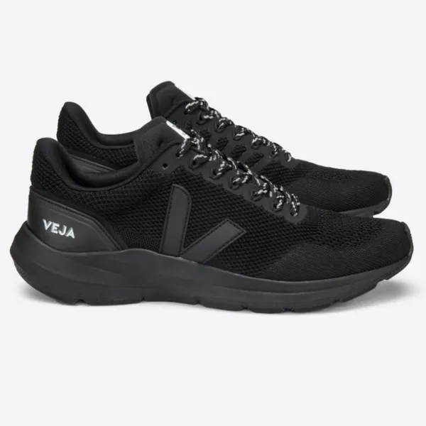 Veja Marlin V-Knit Sneakers Tennis Shoes in Full Black NIB - Image 2