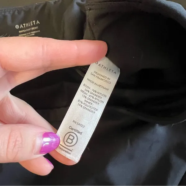 Athleta Match Point Black Skort Women's Large‎ - Image 8