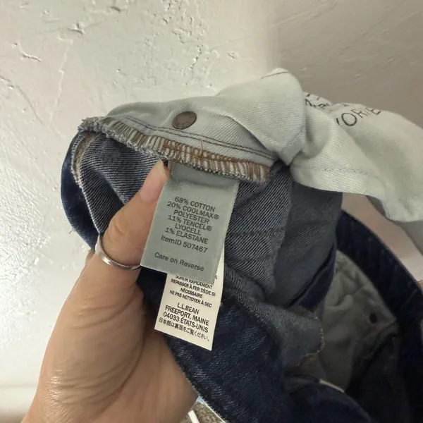 LL Bean Jeans Womens‎ 14 Classic Fit Straight Leg Mid Rise Stretch Denim Pants - Image 10
