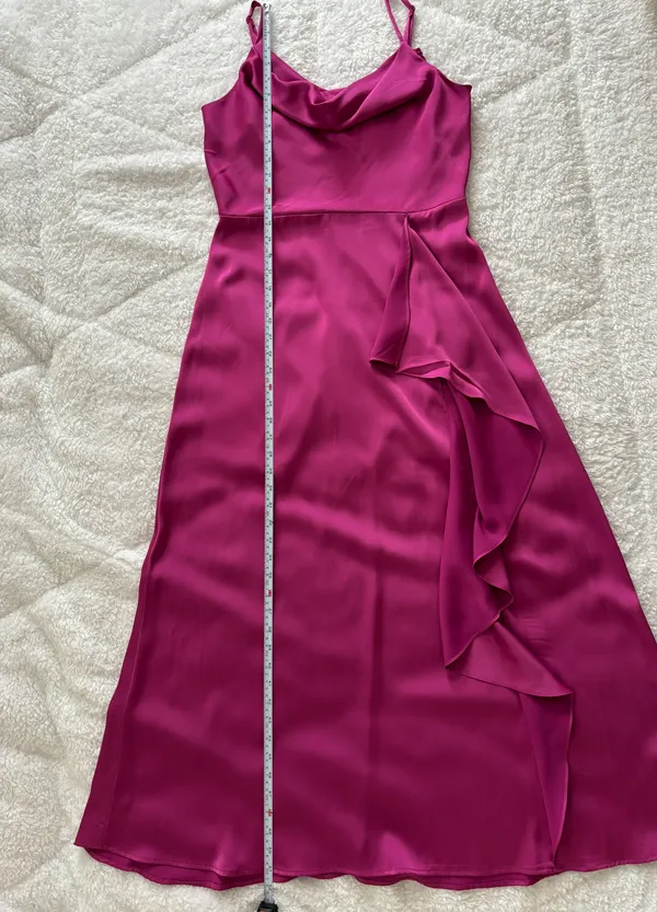 Nine West Cowlneck Maxi Satin Dress - Image 10
