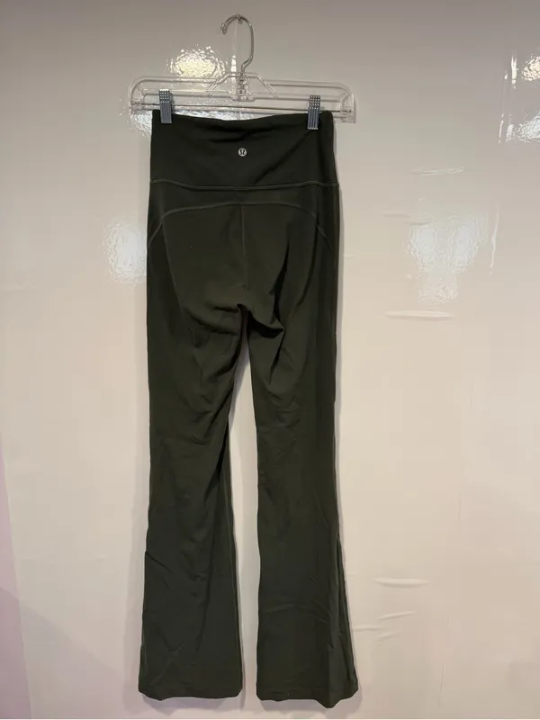 Lululemon Groove Pants High Waist Flare Yoga Pants‎ - Olive Green - Image 4
