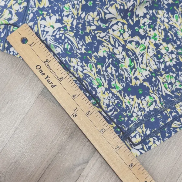 Offline Aerie Floral‎ Crossover High Waist Bike Shorts Blue Small 7 Inch - Image 14