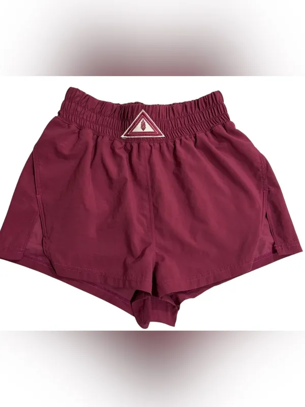 Free People Movement Next Round Athletic Shorts XS Pockets Berry - Image 3