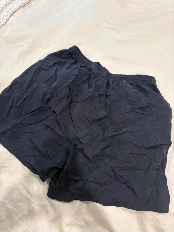 Nike vintage wind breaker drawstring black athletic shorts - Image 4