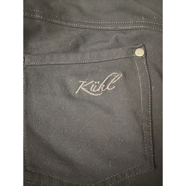 KÜHL Mova Straight Leg Pants Black Hiking Cargo Stretch Pull On Womens 6 Reg - Image 7