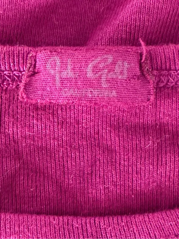 Brandy Melville Magenta Fitted Baby Tee - Image 3