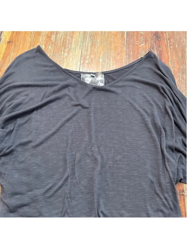 Young Fabulous & Broke Charcoal Long Sleeve Romper Small - Image 2