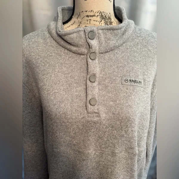 Magellan Outdoors Heather Gray Womens’s Sweater - Image 3