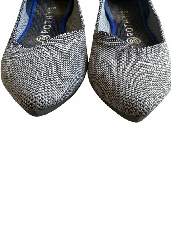 ROTHY’S The Point Cloud Grey Birdseye Pointed Toe Flat Size 7.5 - Image 4