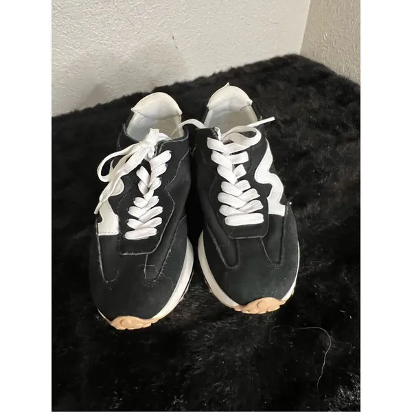 Steve Madden campo black white athletic tennis shoes 6 - Image 2