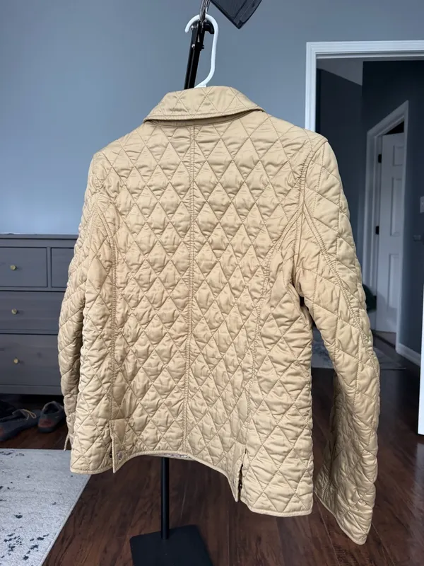 Vintage L.L. Bean Quilted Tan Puffer Jacket - Image 11