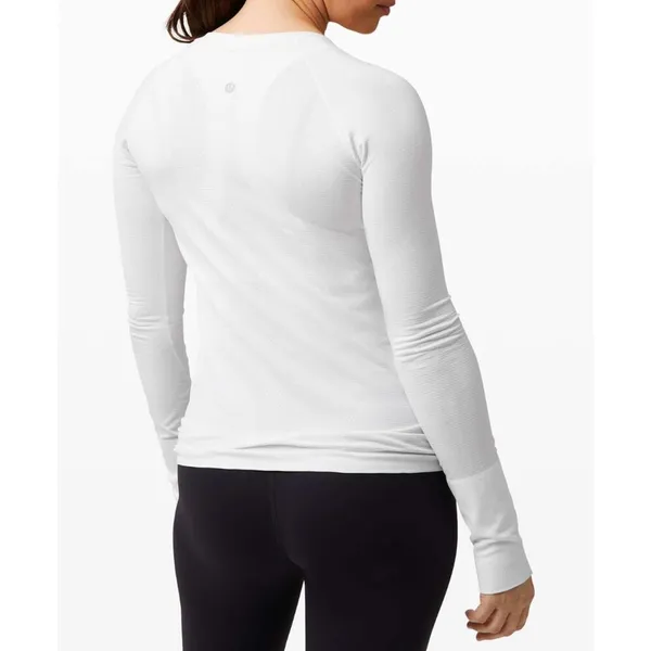 LULULEMON Swiftly Tech White Long Sleeve 2.0 Size 8 - Image 2