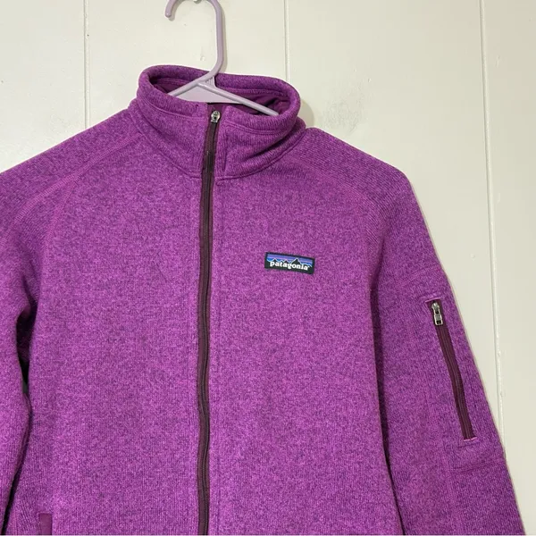 Patagonia Women’s Better Sweater Full Zip Purple Size XS Zipper Flaw - Image 4
