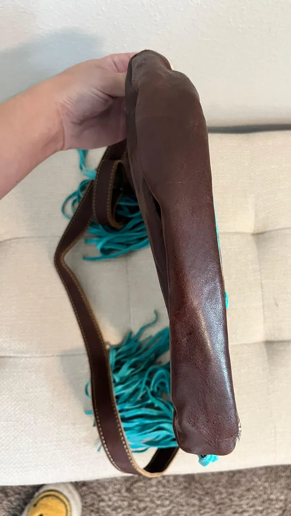Myra Bags Leather Tooled Crossbody Purse - Image 6