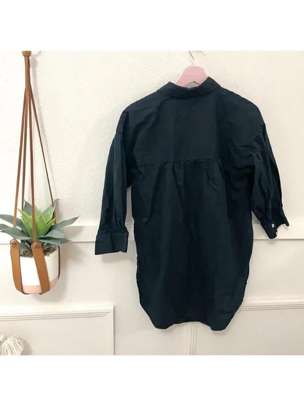 Anthropologie Maeve Black Long Sleeve Top Size S OB1420987 - Image 3