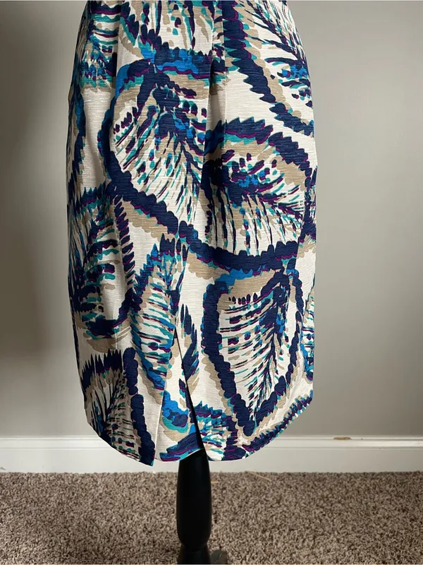 BANANA REPUBLIC FACTORY | Silk Blend Strapless Printed Dress Sz 0 - Image 4