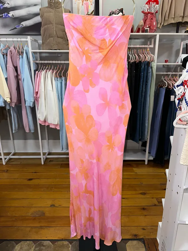 Princess Polly Maxi Dress Floral strapless - Image 3