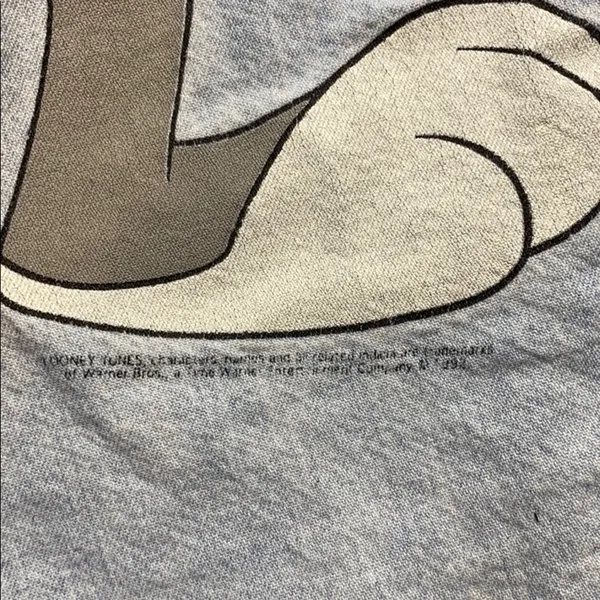 VINTAGE LOONEY TUNES BUGS BUNNY BUTTON UP - Image 4