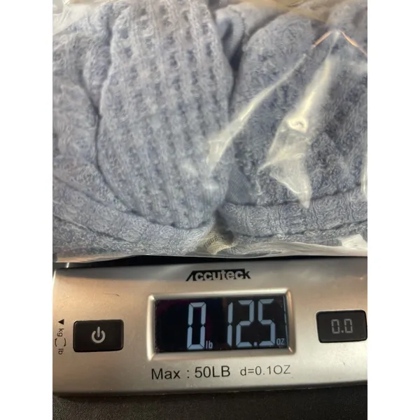 Free People We The Free Laguna Thermal Top XS Dusty Blue Oversized Waffle Knit - Image 11