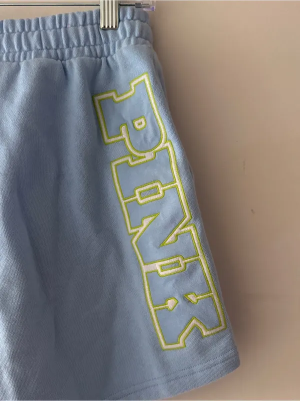 PINK Victoria’s Secret Blue Ivy Fleece Classic Shorts Cozy Lounge - Image 6
