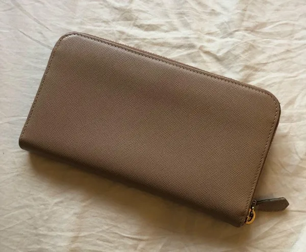 Prada Saffiano Ribbon Bow Zip Around Wallet - Image 6