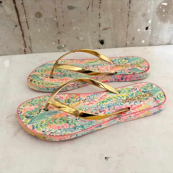 Lilly Pulitzer Rubber Flip Flops - Image 3