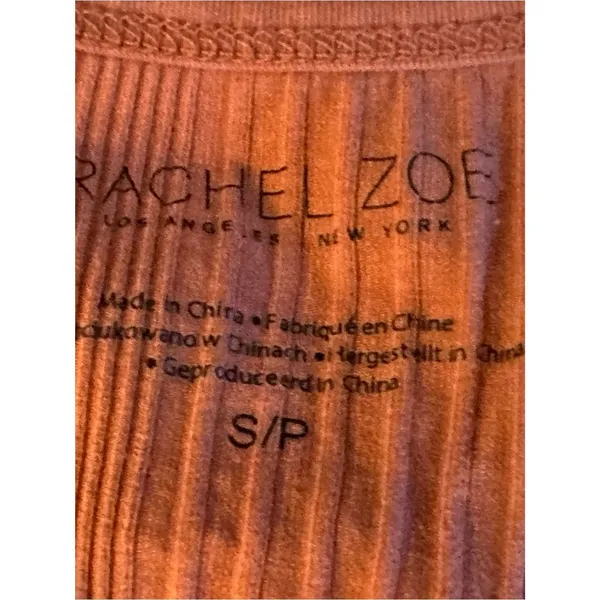 Rachel Zoe Ribbed V-Neck Sleeveless Tank Top Rust Orange Women’s Size Small - Image 8