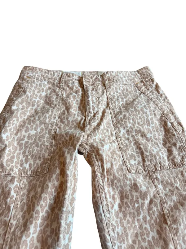 Anthropologie The Wanderer Animal Print Pants Trousers Cropped Length Size 28 - Image 2