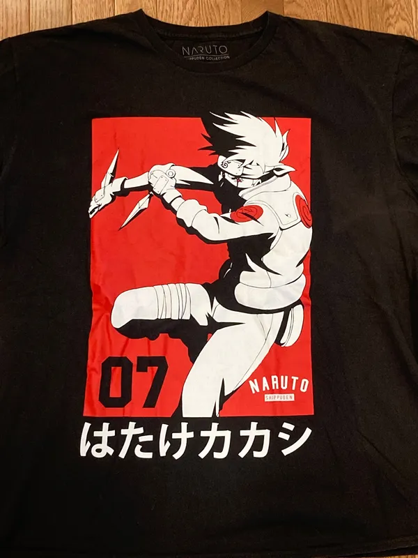 Naruto Shippuden Japanese Anime Y2K Casual Black Graphic T-Shirt - Image 3