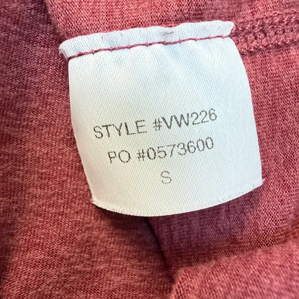Vuori Women's Halo Essential Pullover Hoodie Heather Red Rosewood Small EUC - Image 6
