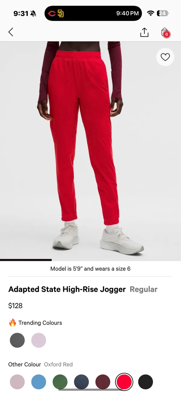 Adapted Lululemon State High-Rise Joggers - Image 4