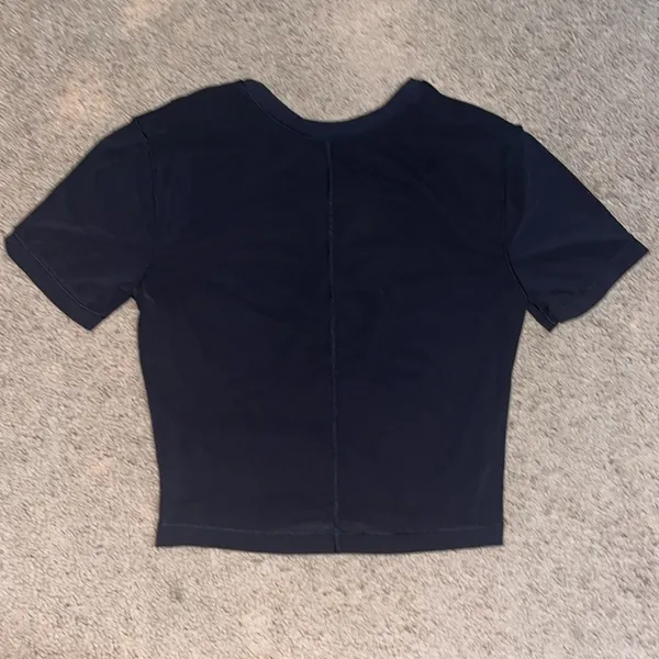 Lululemon Lightweight‎ Mesh Reversible Yoga T-Shirt Sheer Short Sleeve Black 2 - Image 6