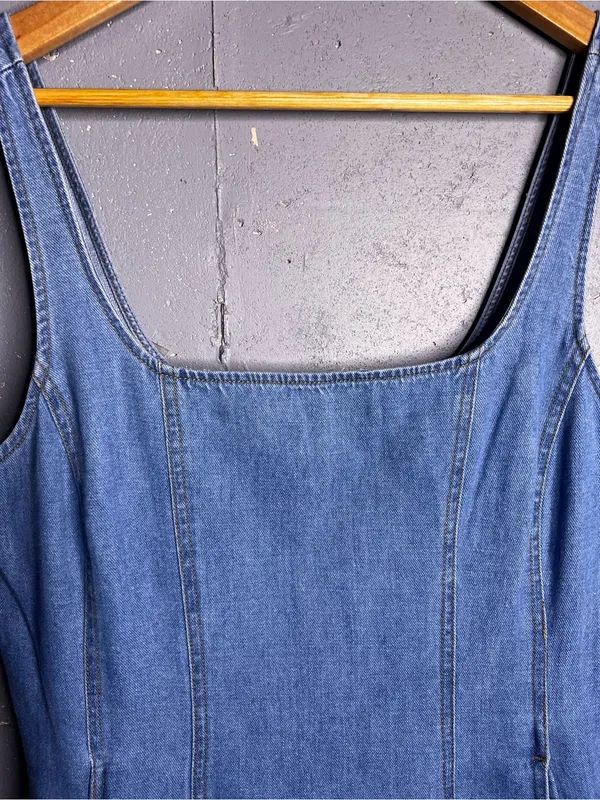 Marine Layer Roan Denim Maxi Dress in size Medium. - Image 8
