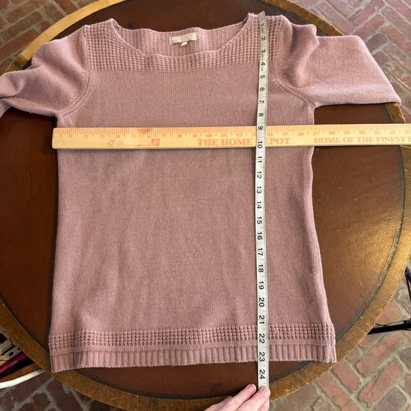 BENEDETTA B. Merino‎ Wool & Cashmere Blend Light Purple Knit Sweater size small - Image 5