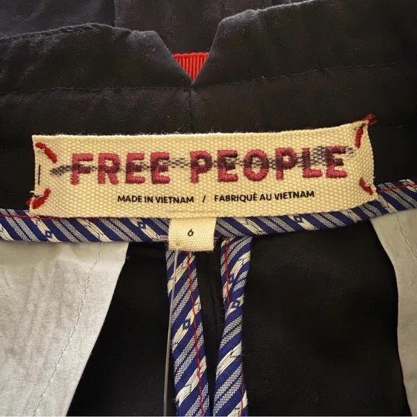 Free People Perfect Prep Trouser Shorts‎ Navy Sz.6 - Image 10