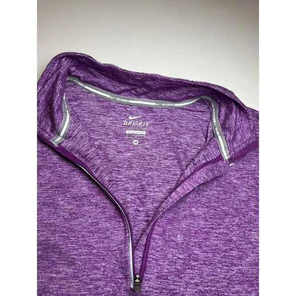 Nike Nike Heathered Purple Dri-FIT Pullover Sz M Nike Running w Thumbholes - Image 7