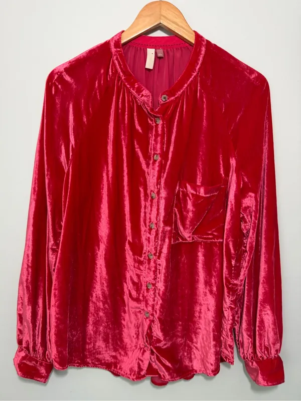 Anthropologie Pilcro Puff Sleeved Blouse - Image 2