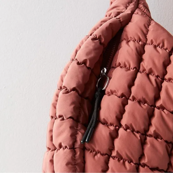 Free People Quilted Carryall in Dusty Rose - Image 2