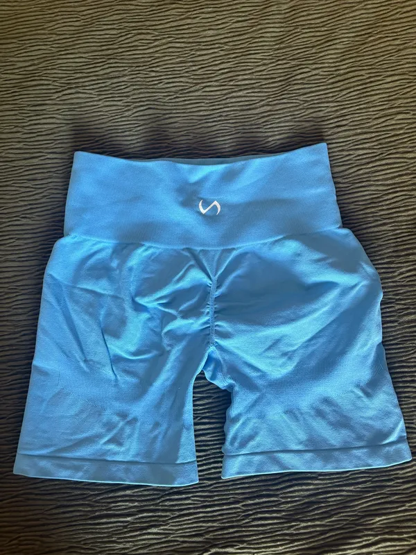TLF Sculpt Seamless Shorts Blue - Image 3